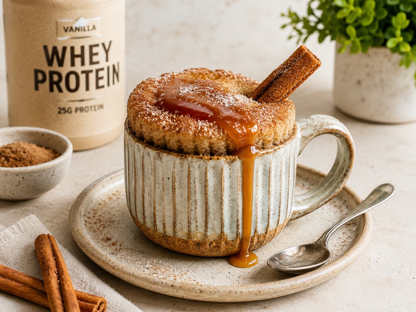 Churro Protein Mug Cake